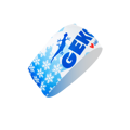 Zimná športová čelenka GEKON® ❤ Wintertime Blue, materiál Climax® effect wool+ (pohľad na pravú časť)