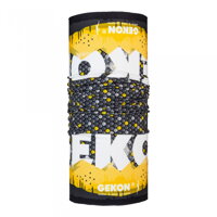 Sivo-žltá šatka na hlavu a krk Gekonci B