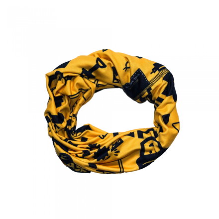Multifunkčná šatka GEKON® Yellow s veselou potlačou pre šikovného muža